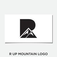 r berg logotyp design vektor