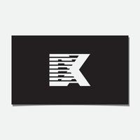 Logo-Design mit ix oder neun schnellen Linien vektor