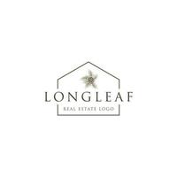 Longleaf ein Haus-Logo-Design