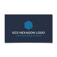 gcs Hexagon-Logo-Design-Vektor vektor