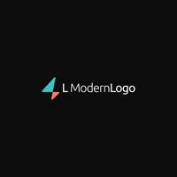 l modern logotypdesign vektor