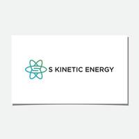 s Logo-Design für kinetische Energie vektor