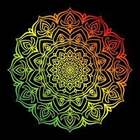 abstrakte Farbverlauf-Mandala-Kunst kreisförmige Vektor-Design-Dekoration vektor