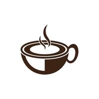 Kaffeetasse-Logo-Vorlage vektor