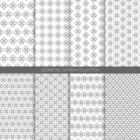 geometriska koreanska traditionella mönstersamling. abstrakt vektor bakgrund. mönster i swatches.