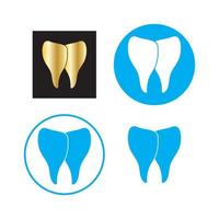 Zahnpflege-Logo-Design-Vektor vektor