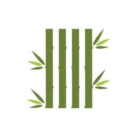 Bambus-Logo-Vorlage Vektor-Symbol vektor