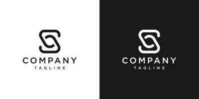 kreativa brev så monogram logotyp design ikon mall vit och svart bakgrund vektor