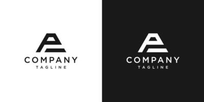 kreativa brev pa monogram logotyp designikon mall vit och svart bakgrund vektor