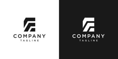 kreativa brev ef monogram logotyp design ikon mall vit och svart bakgrund vektor