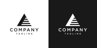 kreativer Brief ein Monogramm-Logo-Design-Symbol-Vorlage mit weißem und schwarzem Hintergrund vektor