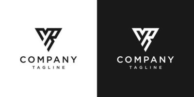 kreativa brev herr monogram logotyp design ikon mall vit och svart bakgrund vektor