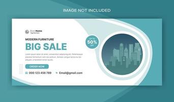 digitales Marketing-Cover-Web-Banner-Template-Design vektor