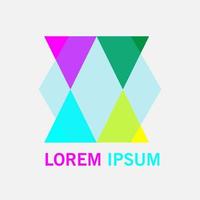 Dreieck Lorem Ipsum Logo-Design vektor