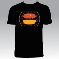 Burger-T-Shirt-Design vektor