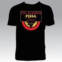 Pizza-T-Shirt-Design vektor