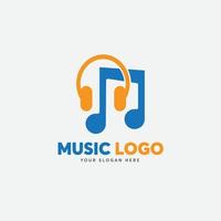 kostenlose Musik und Sound-Logo-Design vektor