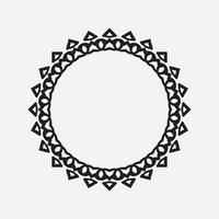 Kreis griechischer Rahmen. runder Mäanderrand. Dekorationselementmuster. Vektor-Illustration isoliert auf weißem Hintergrund vektor