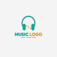 kostenlose Musik und Sound-Logo-Design vektor