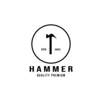 hammer, logo, vektor, illustration, design, schwarz vektor