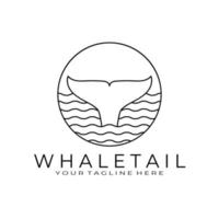 whale tail logotyp, vektor, illustration, design vektor