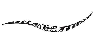 Tattoo-Maori-Design. ethnische dekorative orientalische Verzierung. Kunst-Stammes-Tätowierung. Vektorskizze einer Maori-Tätowierung. vektor