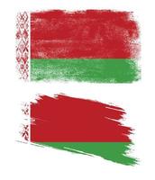 Weißrussland-Flagge im Grunge-Stil vektor