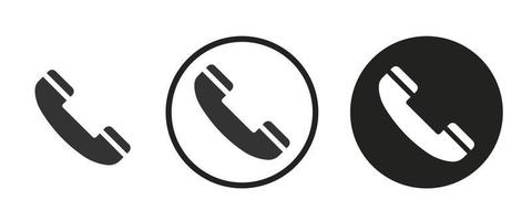 Telefonsymbol . Web-Icon-Set .Vektor-Illustration vektor