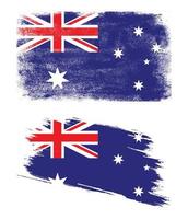 australien-flagge im grunge-stil vektor