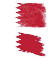 Bahrain-Flagge im Grunge-Stil vektor