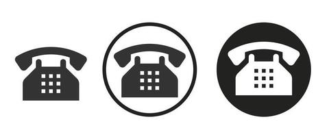 Telefonsymbol . Web-Icon-Set .Vektor-Illustration vektor