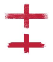 England flagga med grunge textur vektor