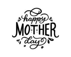 Happy Mothers Day Vektor-Schriftzug. kalligraphiekarte zum muttertag. muttertag, der arabische kalligraphie-vektorillustration beschriftet. Liebe Mama, beste Mama aller Zeiten Schriftzug Vektor. vektor