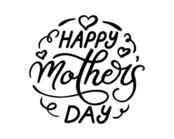 Happy Mothers Day Vektor-Schriftzug. kalligraphiekarte zum muttertag. muttertag, der arabische kalligraphie-vektorillustration beschriftet. Liebe Mama, beste Mama aller Zeiten Schriftzug Vektor. vektor