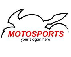 sport motorcykel logotyp vektor