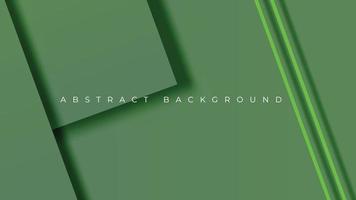 minimaler abstrakter geometrischer hintergrund. grüner überlappungshintergrund. Vektor-Illustration vektor
