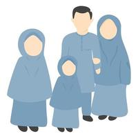 Arabische muslimische Familie vektor