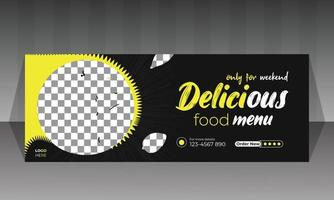 Social-Media-Food-Banner-Design vektor