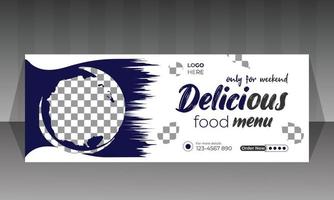 Social-Media-Food-Banner-Design vektor