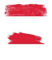 Monaco-Flagge mit Grunge-Textur vektor