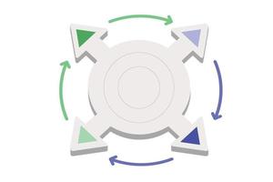 Schritte Infografiken. Illustration der Infografik-Geschäfts-, Diagramm- und Diagrammplanung vektor