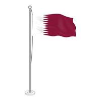 Katar-Flaggenvektor eps 10 vektor