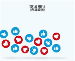 sociala medier bakgrund vektor