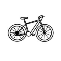 fahrrad fahrzeug transport logistik handgezeichnete organische linie gekritzel vektor