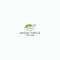 Logo-Icon-Design-Vorlage für grüne Schildkröte. natur, tier, flacher vektor des blattes