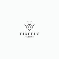 firefly logotyp ikon formgivningsmall. modern och minimalistisk platt vektor