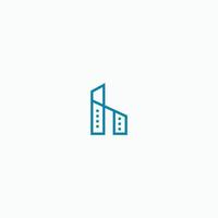 Buchstabe h Gebäude-Logo-Icon-Design-Vorlage. die Architektur. Struktur, einfach und modern. vektor