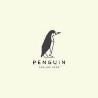 geometrische Pinguin-Logo-Symbol-Design-Vorlage-Vektor-Illustration vektor