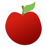 rote Apfelfrucht. vektor