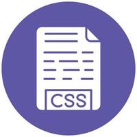 Symbolstil für CSS-Datei vektor